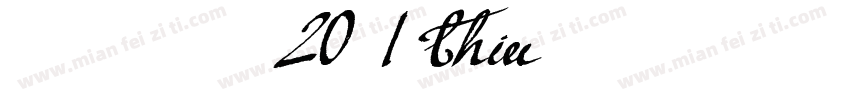 拾陆字濑户20 1 Thin 语言英文字体转换